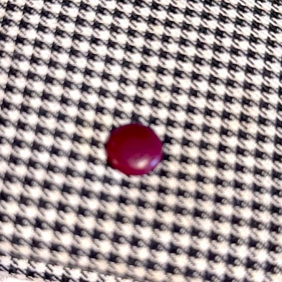 Zara RARE Houndstooth w Red Interior Women’s Wallet - Picture 4 of 16